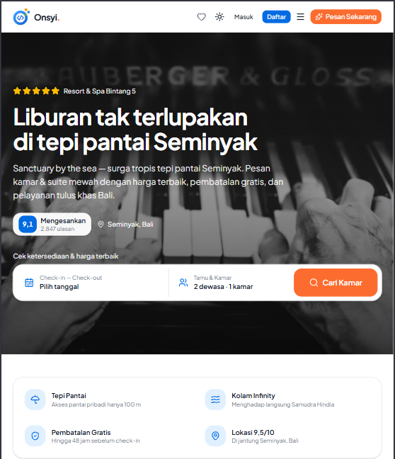 Web App Booking Hotel